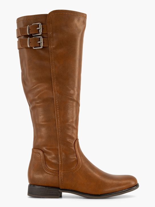 Graceland Laars met brede schacht Cognac vanHaren - Main Image