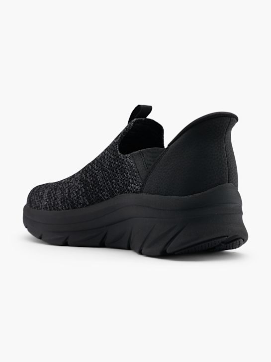 Skechers SWIFT FIT HANDS FREE Slip-on sneaker Zwart vanHaren
