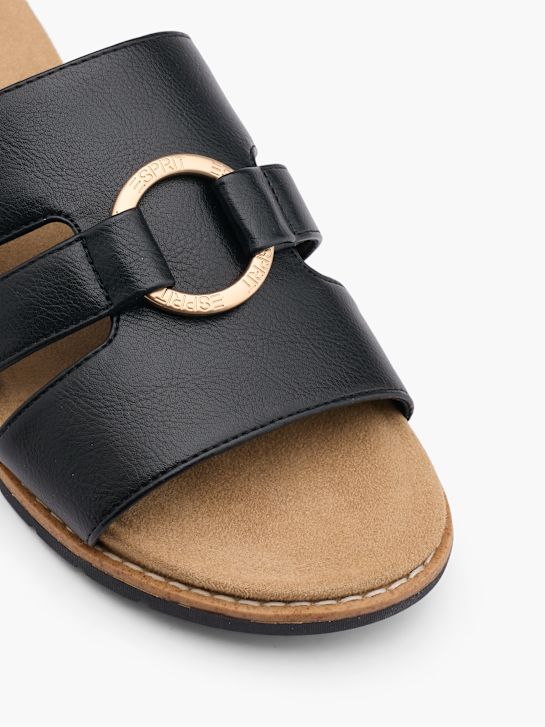 Esprit Slippers Dames Van Haren ESPRIT Lage Slipper Zwart