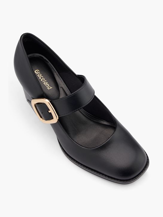 Manfield suède pumps met gesp roze Manfield suède pumps met gesp roze
