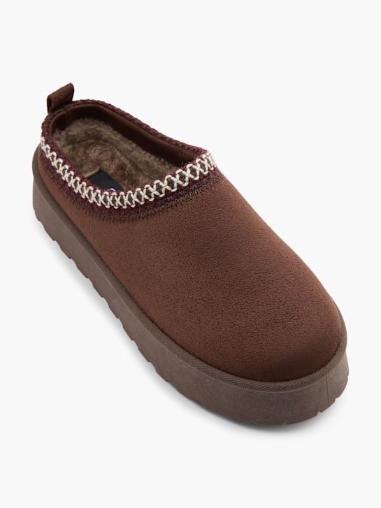 Graceland Dichte pantoffels Bruin vanHaren