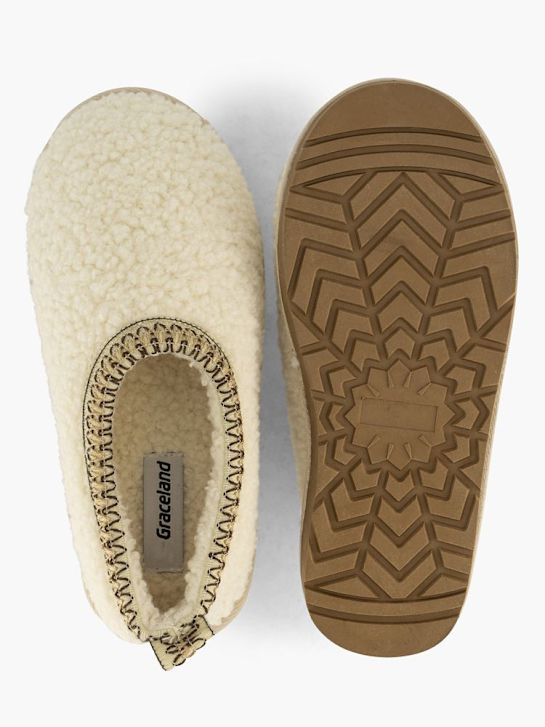 Casa mia Dichte pantoffels Beige