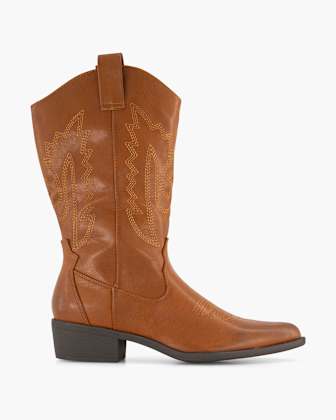 Fabs Dames Laarzen Fabs Western Laarsjes Buy Fabs Laarzen Cognac