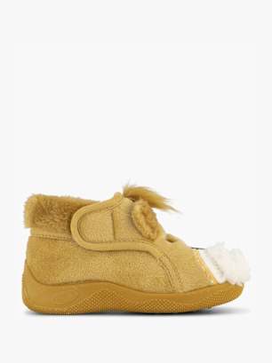 Bisgaard Uniseks baby klittenband Star pantoffels, bruin, 24 EU