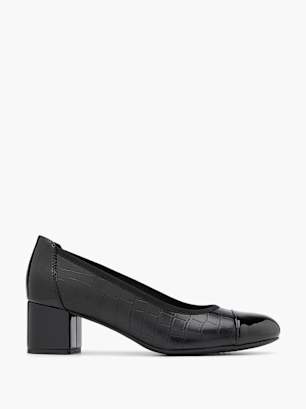 No Stress leren pumps donkerblauw
